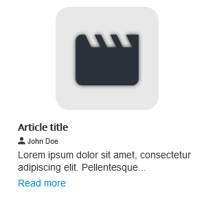 Full width style with icon head type