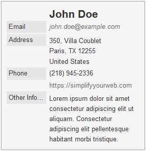 All pre-fields set to label