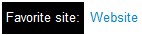favorite site: website