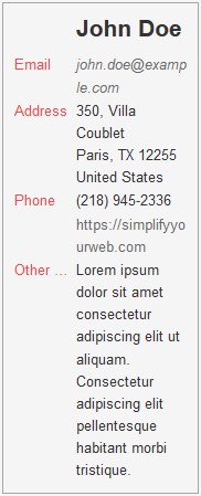 All pre-fields set to label, wrap under set to no