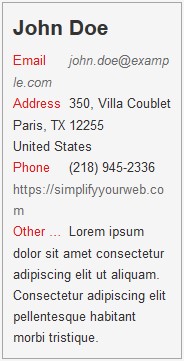 All pre-fields set to label, wrap under set to yes