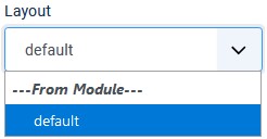 The Joomla 4 modulelayout field