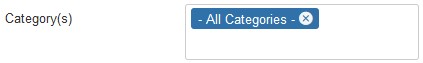 The Joomla 3 category field