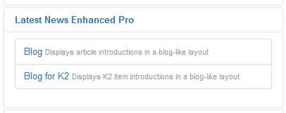 Create a menu item of Blog type
