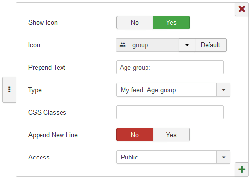 Selecting your own field
