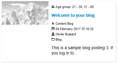 The resulting output for individual field representation