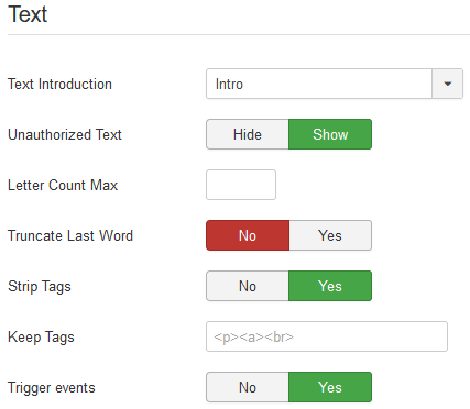 Formatting text: fields included as syntax