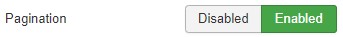 Enable pagination